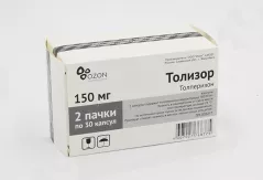 Толизор 150 мг капсулы N30