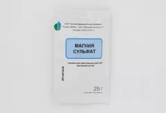 Магния сульфат пор для приготовления раствора для приема внутрь 25 г