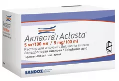 Акласта 5мг/100мл раствор для инфузий 100мл