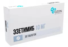 Эзетимиб 10 мг таблетки N30