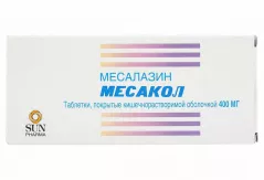 Месакол 400 мг  таблетки покрытые пленочной оболочкой кишечнорастворимые N50