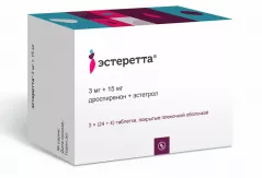Эстеретта 3мг+15мг таблетки покрытые пленочной оболочкой N84