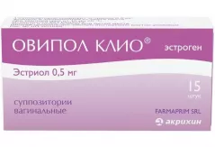 Овипол Клио 0,5мг суппозитории вагинальные N15
