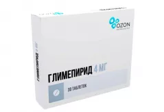 Глимепирид 4 мг таблетки N30