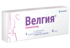 Велгия 1 мг/доза раствор для подкожного введения 3мл N1 шприц-ручка (1,34мг/мл) +игла N5