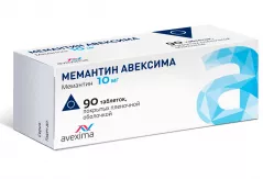 Мемантин 10 мг таблетки покрытые пленочной оболочкой N90