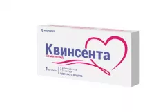 Квинсента 0,25/0,5/1мг/доза раствор д/п/к введения 3мл шприц-ручки ( в комплекте с иглами 4шт)