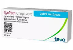 ДуоРесп Спиромакс 320мг+9мг/доза пор для ингаляций 60 доз