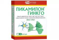 Пикамилон Гинкго 40мг+20мг капсулы N30